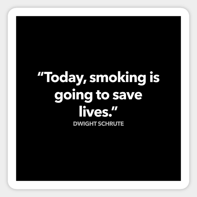 Smoking Is Going To Save Lives Sticker by Migs